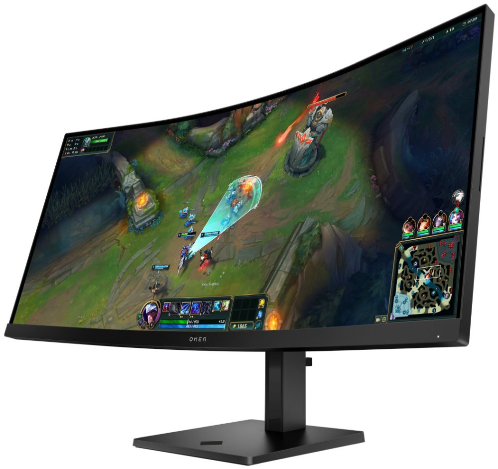 HP OMEN 34c G2/ 34"/ 3440x1440/ VA/ 1ms/ 400 cd/m2/ 3000:1/ HDMI/ DP/ jack/ VESA/ černý