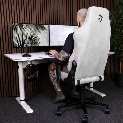 AROZZI Headset Hanger White/ držák headsetu pod herní stůl/ bílý