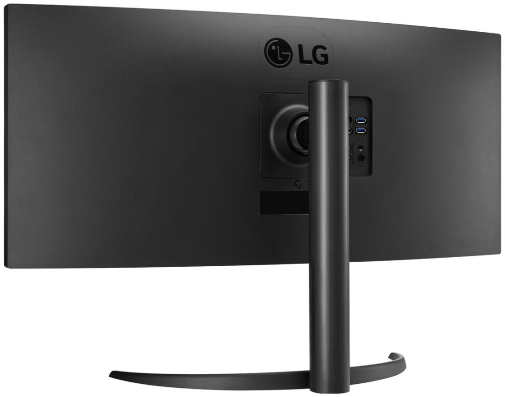 LG monitor 34WR55QK-B VA 34" UWQHD zakřivený/ 3440×1440/ 21:9/ 100Hz/ DP/ HDMI/ USB/ výškově nastavitelný
