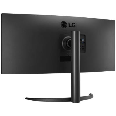 LG monitor 34WR55QK-B VA 34" UWQHD zakřivený/ 3440×1440/ 21:9/ 100Hz/ DP/ HDMI/ USB/ výškově nastavitelný