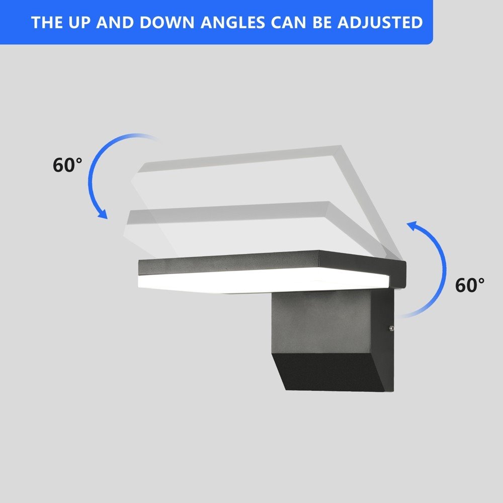 IMMAX MODERN venkovní LED osvětlení nástěnné 18W, 1278lm, IP65, černé