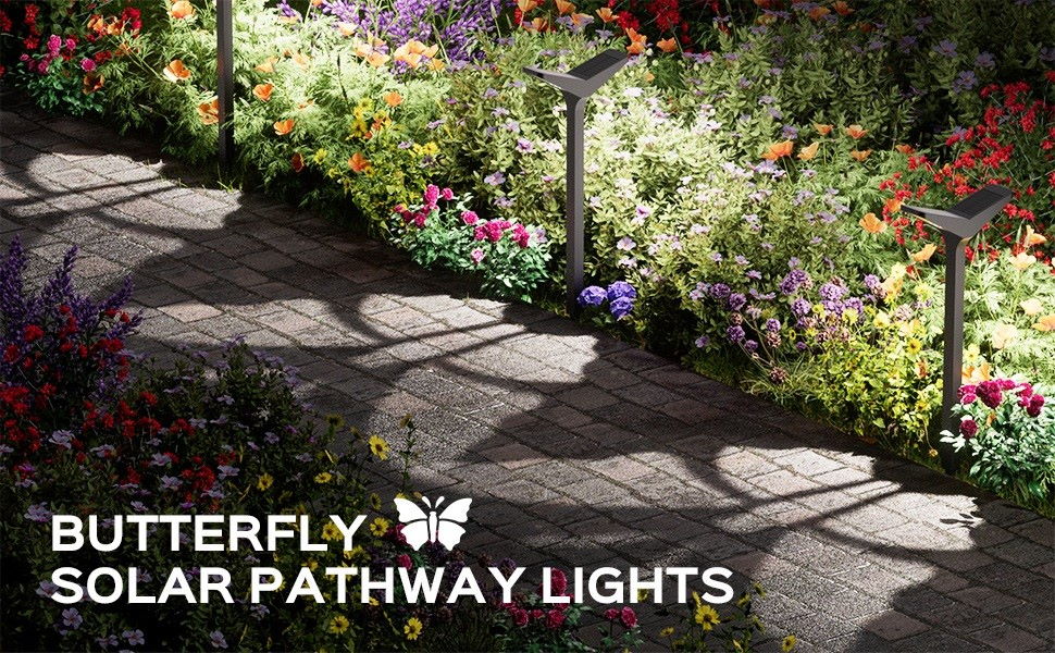 IMMAX SUN BUTTERFLY venkovní solární zápichové LED osvětlení 1,5W, IP65, černé