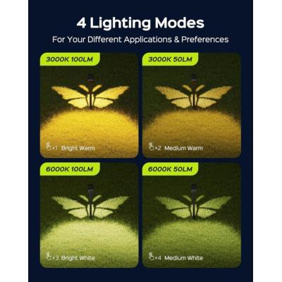 IMMAX SUN BUTTERFLY venkovní solární zápichové LED osvětlení 1,5W, IP65, černé