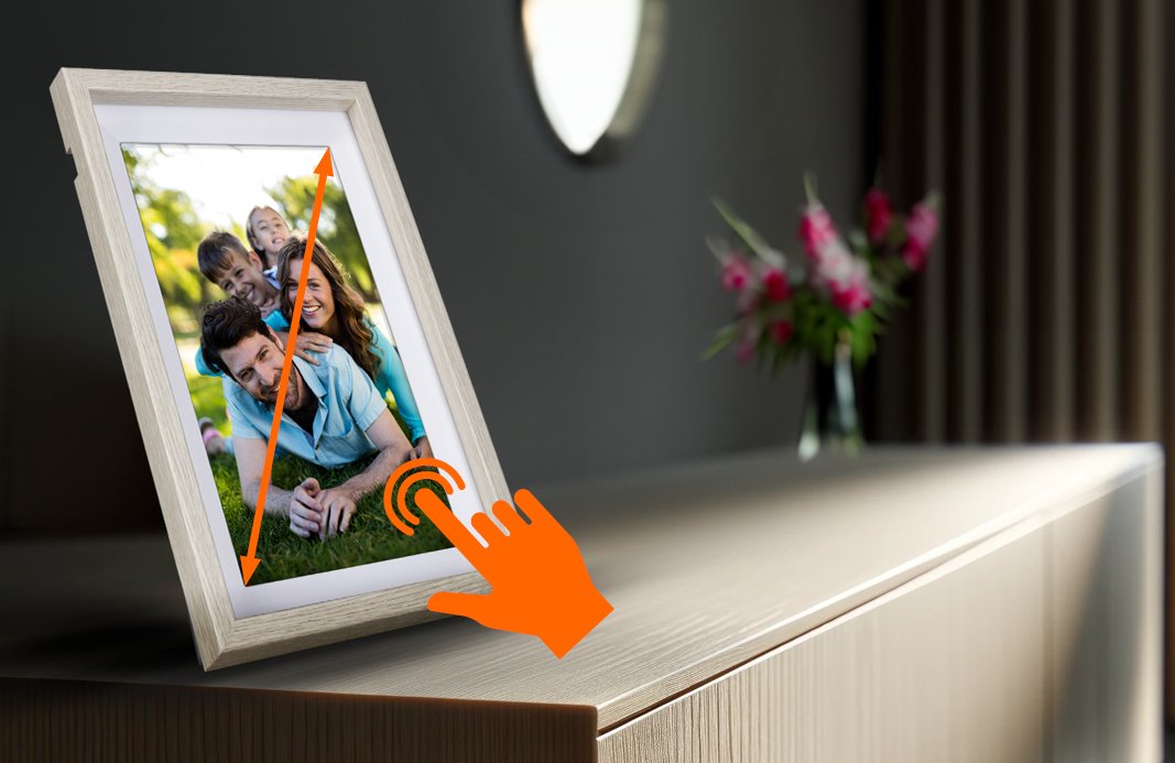 Rollei fotorámeček WiFi 108/ úhlopříčka 10.1"/ 32GB/ 2W/ Frameo APP/ Světlé dřevo