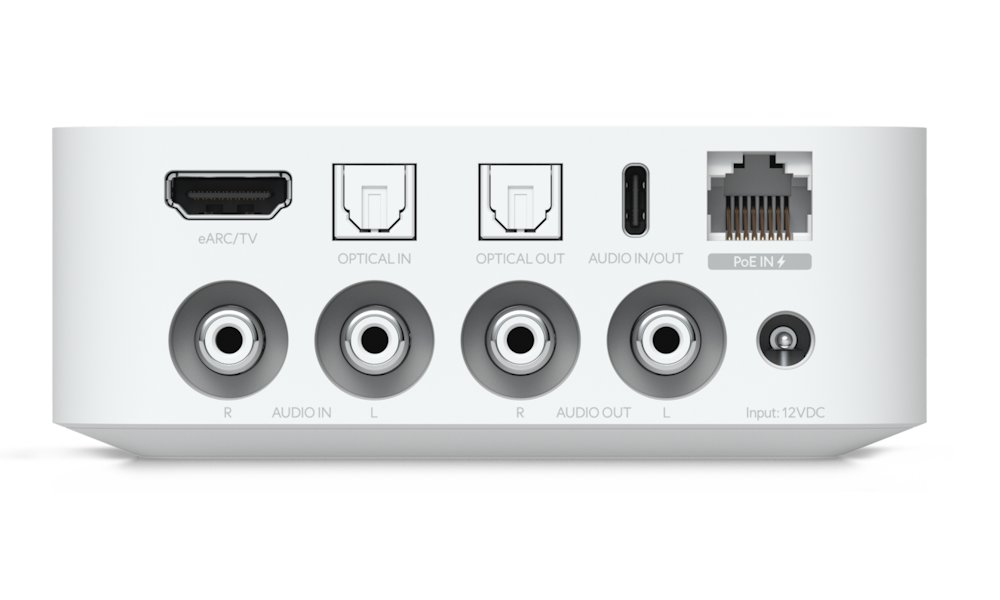 Ubiquiti UniFi Play PoE Audio Port W - Audio streamer, AirPlay/Spotify Connect, Wi-Fi, bílý