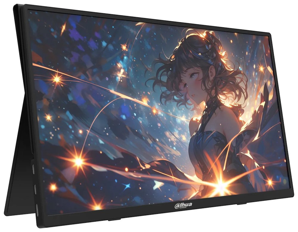 DAHUA 16" LED PM16-S201ST/ IPS panel/ 1920x1080 (FHD)/ 800:1/ 6ms/ 250 cd/m2/ HDMI/ 2xUSB-C/ VESA 75x75/ černý