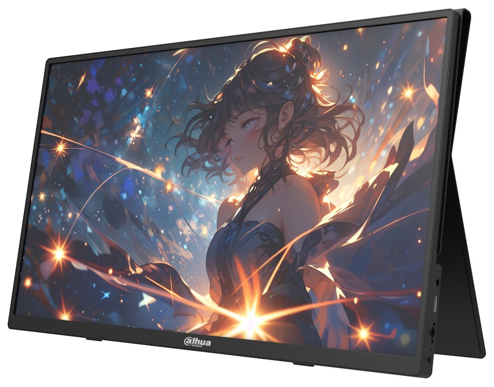 DAHUA 16" LED PM16-S201ST/ IPS panel/ 1920x1080 (FHD)/ 800:1/ 6ms/ 250 cd/m2/ HDMI/ 2xUSB-C/ VESA 75x75/ černý