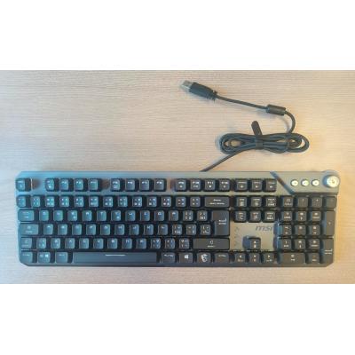 MSI herní klávesnice STRIKE 600 Silent/ drátová/ mechanická/ RGB podsvícení/ USB/ CZ+SK layout