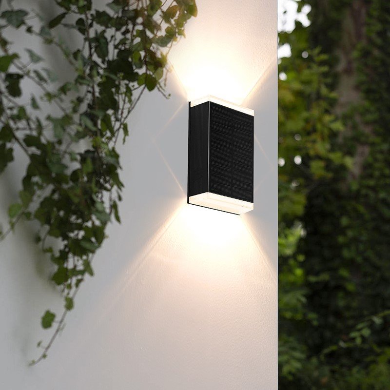 IMMAX SUN EASY venkovní solární nástěnné LED osvětlení IP44 4000K černé