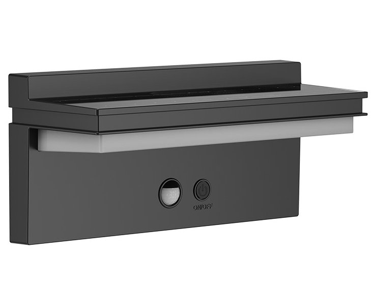 IMMAX SUN DOWN venkovní solární nástěnné LED osvětlení IP44, 900lm PIR senzor