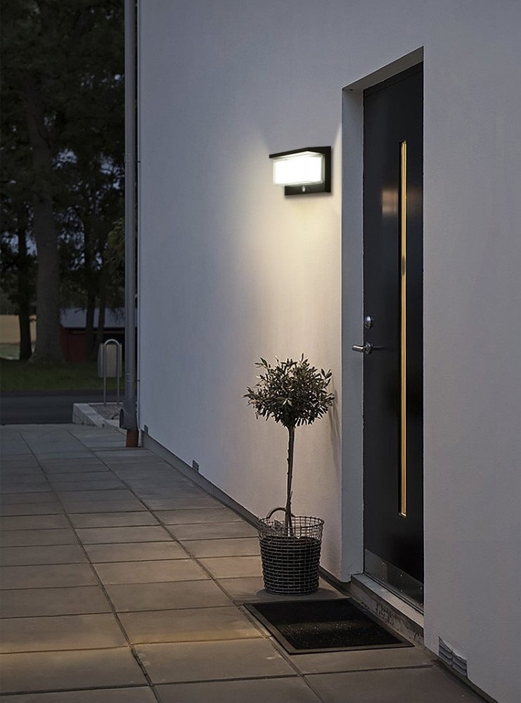 IMMAX SUN SEE venkovní solární nástěnné LED osvětlení IP44, 900lm, PIR senzor