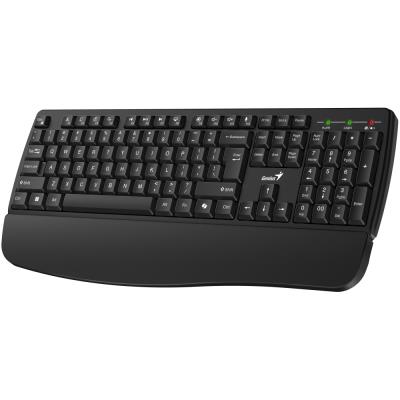 GENIUS KB-7123/ bezdrátová 2,4GHz/ ergo předložka/ Copilot/ mini receiver/ USB/ černá/ CZ+SK layout