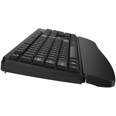 GENIUS KB-7123/ bezdrátová 2,4GHz/ ergo předložka/ Copilot/ mini receiver/ USB/ černá/ CZ+SK layout