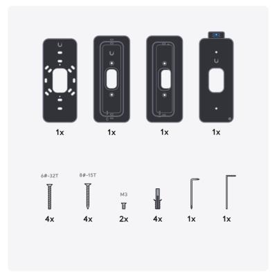 Ubiquiti G4 Doorbell Pro PoE Gang Box Mount - Držák na zeď pro G4 Doorbell Professional PoE, černý