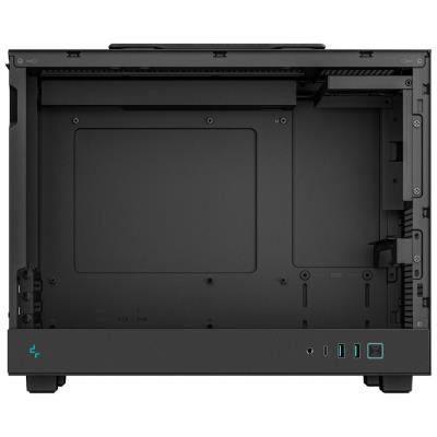 DEEPCOOL skříň CH160 Plus / micro-ATX / USB 3.0 / USB-C / prosklená bočnice / držadlo / černá