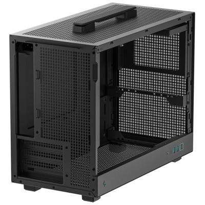 DEEPCOOL skříň CH160 Plus / micro-ATX / USB 3.0 / USB-C / prosklená bočnice / držadlo / černá