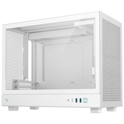 DEEPCOOL skříň CH160 Plus / micro-ATX / USB 3.0 / USB-C / prosklená bočnice / držadlo / bílá
