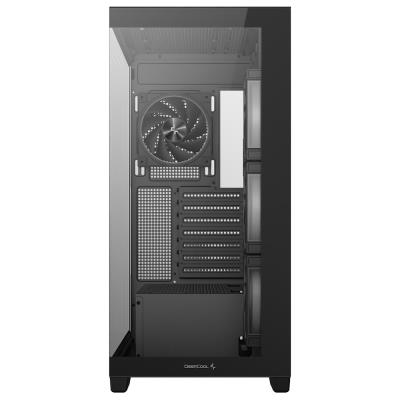 DEEPCOOL skříň CG580 4F V2 / ATX / 4x120mm ARGB fans / 2xUSB 3.0 / panoramatická / tvrzené sklo / černá