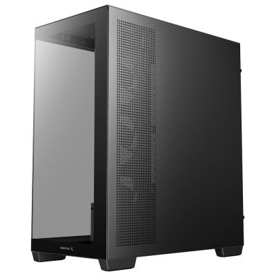DEEPCOOL skříň CG580 4F V2 / ATX / 4x120mm ARGB fans / 2xUSB 3.0 / panoramatická / tvrzené sklo / černá