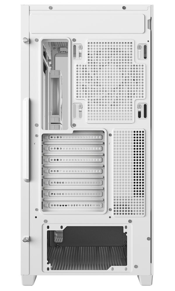 DEEPCOOL skříň CG580 4F V2 / ATX / 4x120mm ARGB fans / 2xUSB 3.0 / panoramatická / tvrzené sklo / bílá