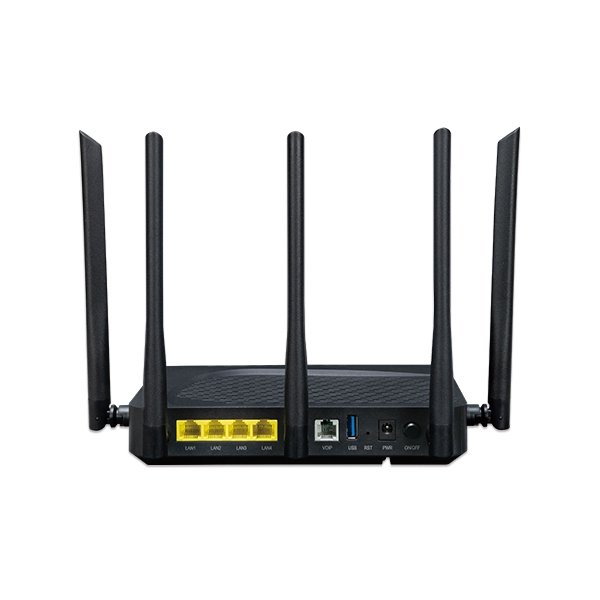 Planet XGPN-400AXV XG-PON HGU, 4x1Gb, 3000Mbps 802.11AX Wireless, 1x FXS, Wi-Fi 6, GUI Management