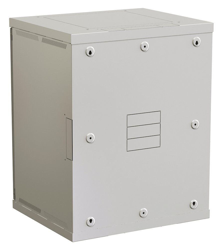 Solarix rozvaděč nástěnný SENSA 15U 500mm, dveře sklo, šedá RAL 7035, SENSA-15U-65-11-G