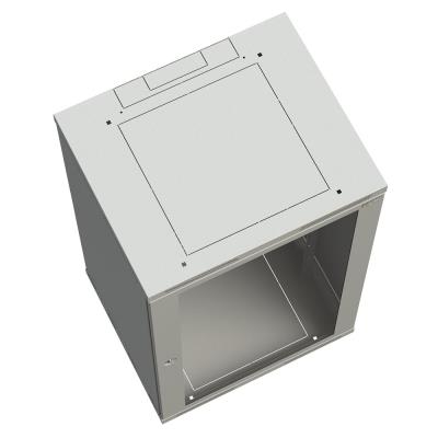 Solarix rozvaděč nástěnný SENSA 15U 500mm, dveře sklo, šedá RAL 7035, SENSA-15U-65-11-G