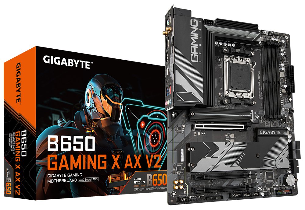 GIGABYTE B650 GAMING X AX V2 / AMD B650 / AM5 / 4x DDR5 / 3x M.2 / USB-C / HDMI / DP / WiFi / ATX