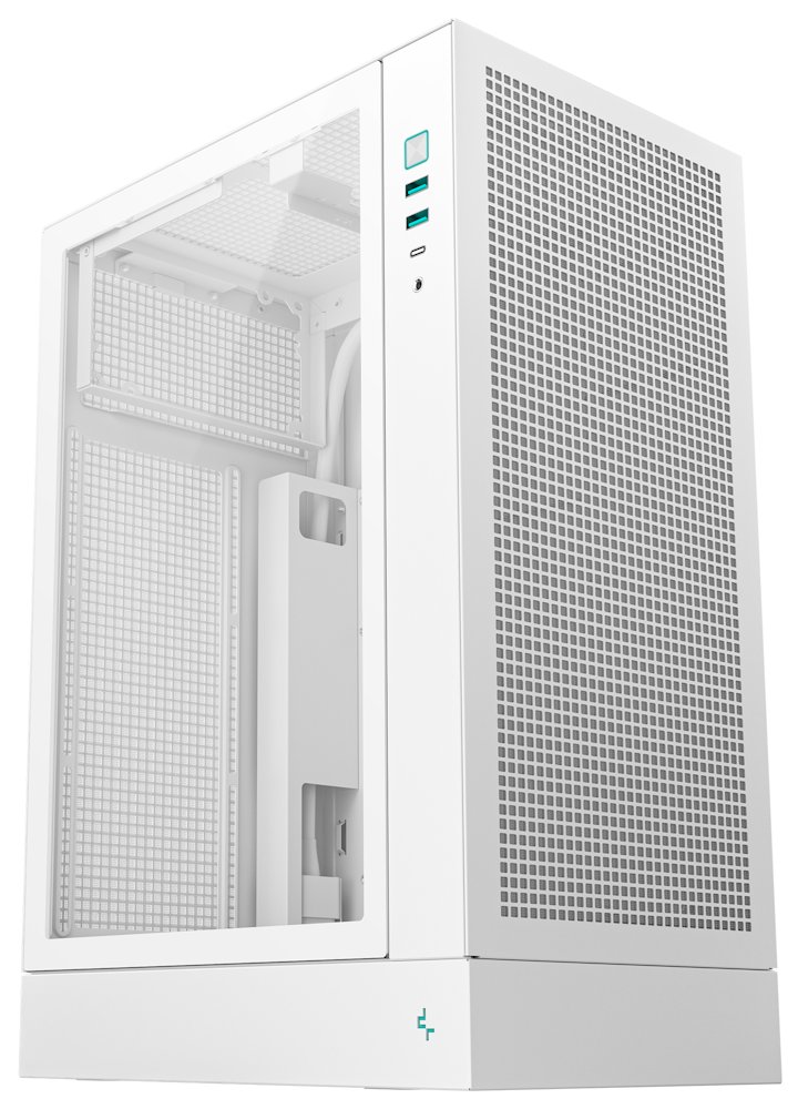 DEEPCOOL skříň CH170 Plus / vertikální microATX / 2xUSB 3.0 / USB-C / bílá