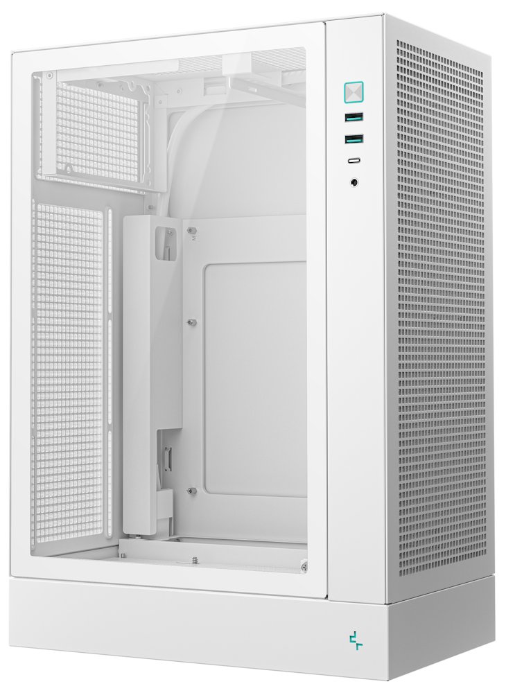DEEPCOOL skříň CH170 Plus / vertikální microATX / 2xUSB 3.0 / USB-C / bílá