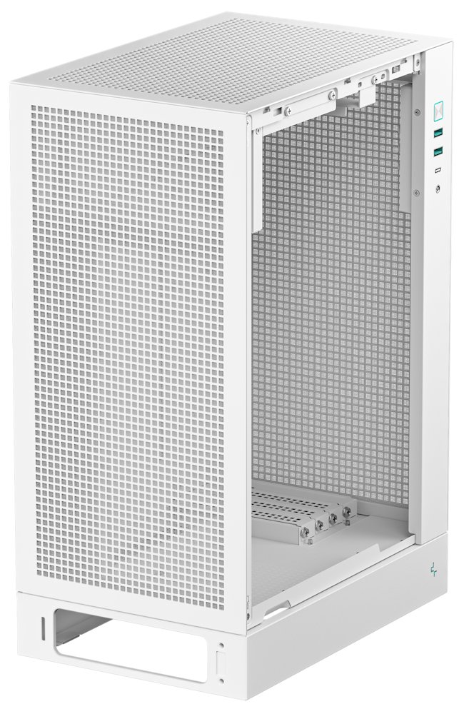 DEEPCOOL skříň CH170 Plus / vertikální microATX / 2xUSB 3.0 / USB-C / bílá