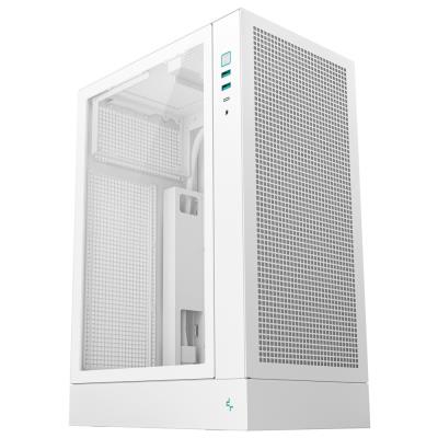 DEEPCOOL skříň CH170 Plus / vertikální microATX / 2xUSB 3.0 / USB-C / bílá