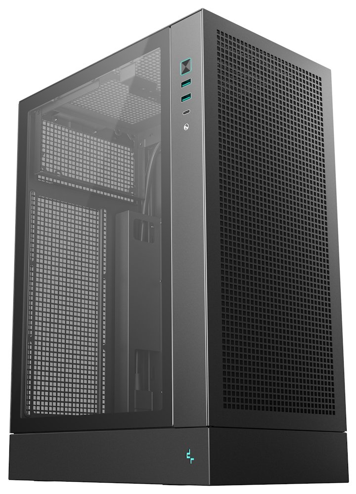 DEEPCOOL skříň CH170 Plus / vertikální microATX / 2xUSB 3.0 / USB-C / černá