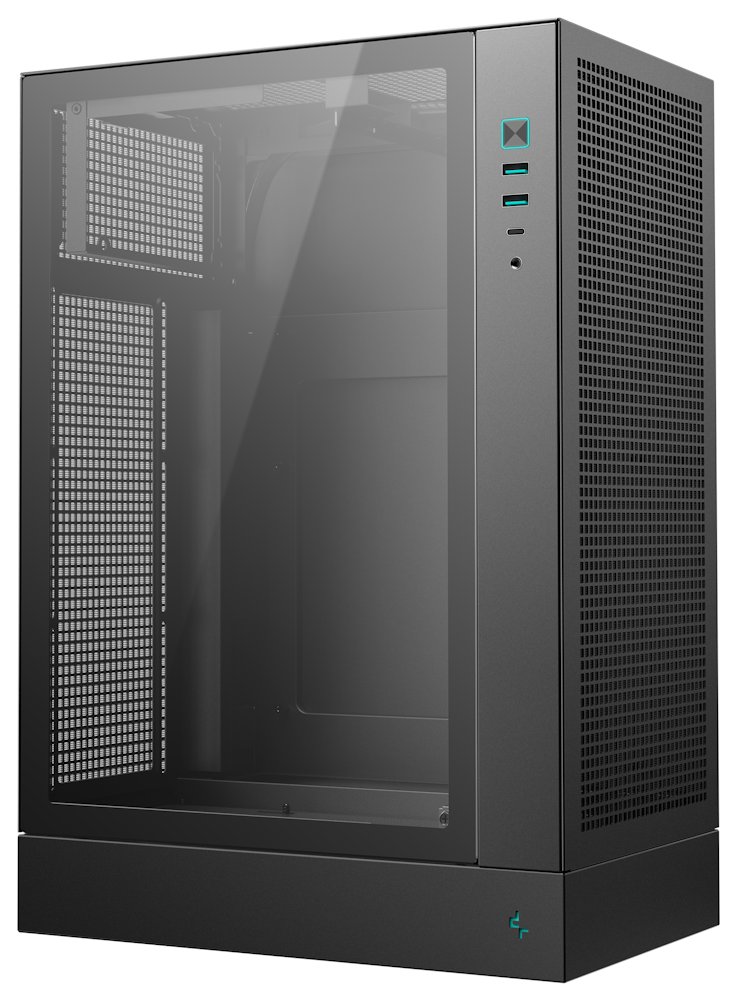 DEEPCOOL skříň CH170 Plus / vertikální microATX / 2xUSB 3.0 / USB-C / černá