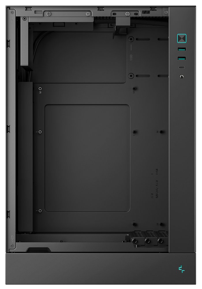 DEEPCOOL skříň CH170 Plus / vertikální microATX / 2xUSB 3.0 / USB-C / černá