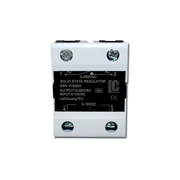 TINYCONTROL SSR relé 1VD25A, 0-10V/250VAC, 25A, klipsna, plynulé řízení