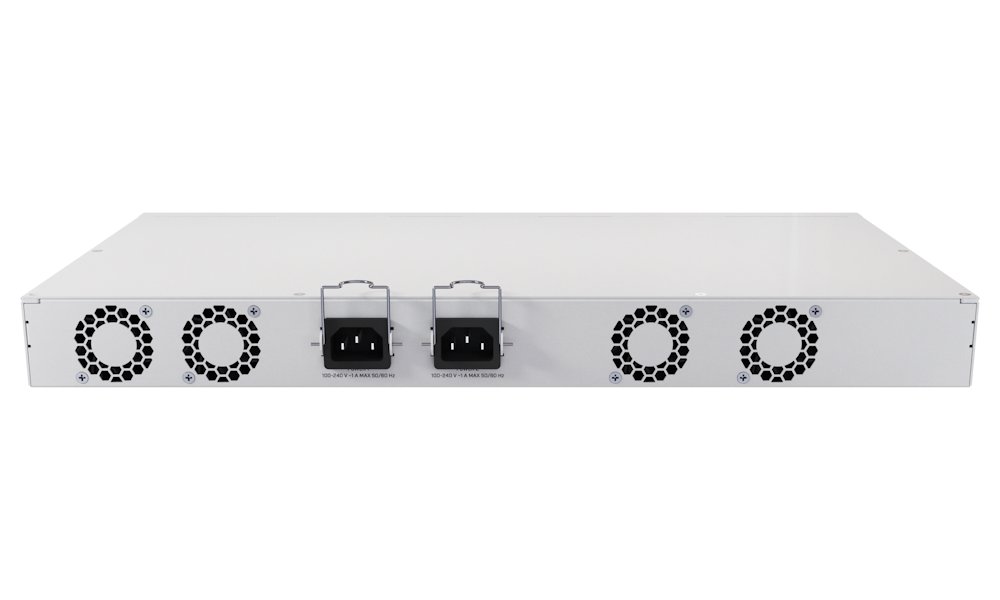 MikroTik Switch/Router CRS418-8P-8G-2S+RM, 8x GbE, 8x GbE PoE+ (150 W), 2x SFP+, USB 3.0, RouterOS, L5, Rack