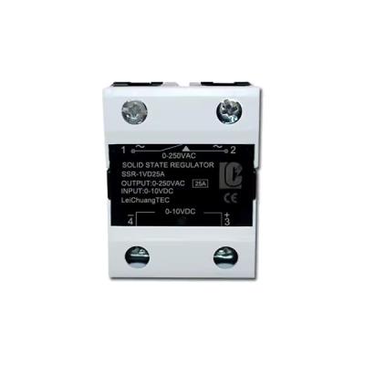 TINYCONTROL SSR relé 1VD25A, 0-10V/250VAC, 25A, klipsna, plynulé řízení