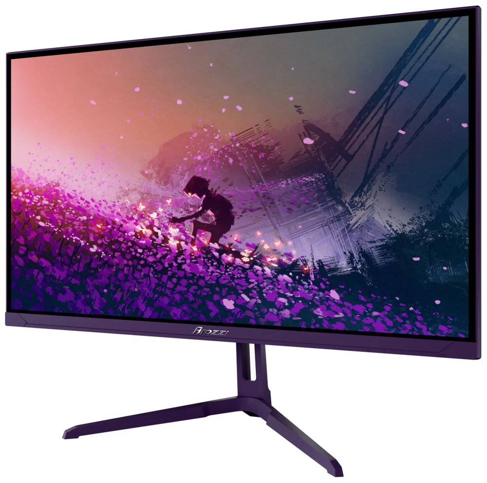 AROZZI NOVA herní monitor 23,8" 24T1K200 Purple/ LED/ 1920x1080/ 200Hz/ IPS/ 1000:1/ 1ms/ HDMI/ DP/ fialový