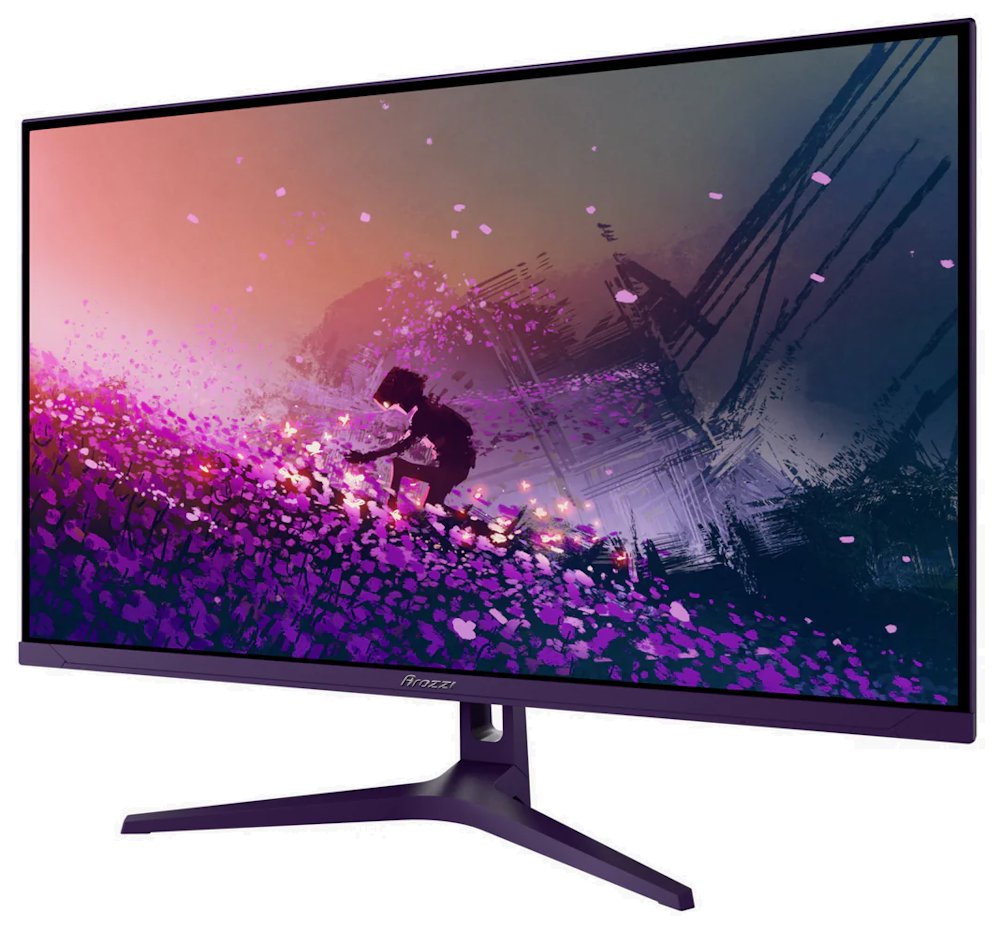 AROZZI NOVA herní monitor 32" 32T2K180 Purple/ LED/ 2560x1440/ 180Hz/ IPS/ 1000:1/ 1ms/ 2xHDMI/ DP/ fialový