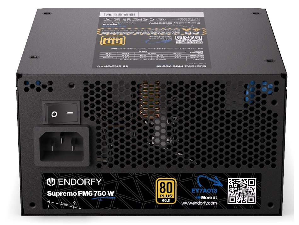 Endorfy zdroj Supremo FM6 Gold 750W / ATX3.1 / 120mm / modulární / 80 Plus Gold