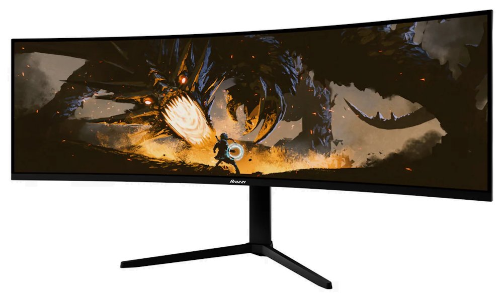 AROZZI NOVA herní monitor 49" 49TUW165 Black/ LED/ 5120x1440/ 165Hz/ VA/ 3000:1/ 1ms/ 2xHDMI/ DP/ USB-C/ černý