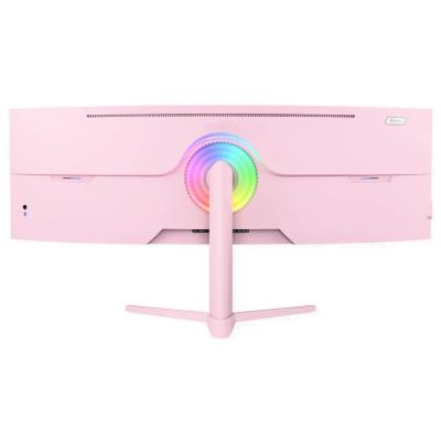 AROZZI NOVA herní monitor 49" 49TUW165 Pink/ LED/ 5120x1440/ 165Hz/ VA/ 3000:1/ 1ms/ 2xHDMI/ DP/ USB-C/ růžový