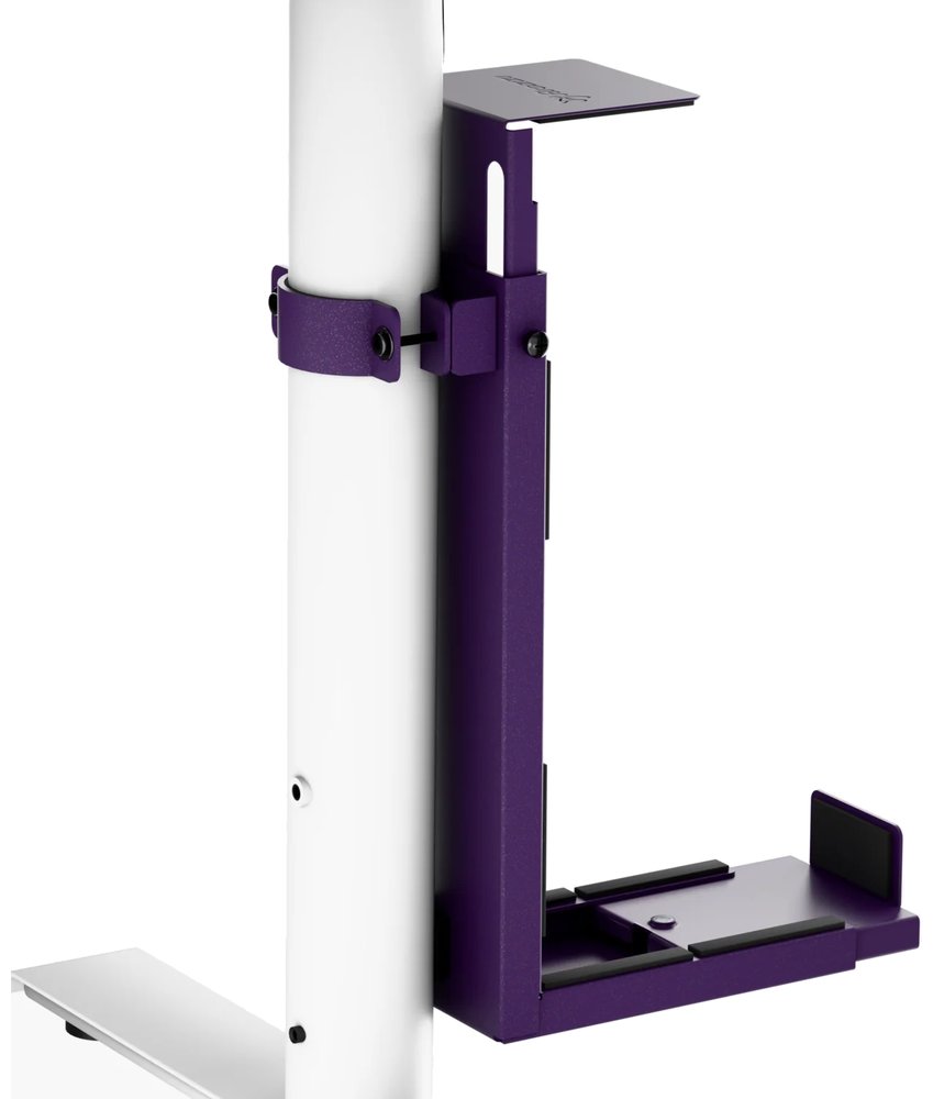 AROZZI ARENA PC Mount Purple/ držák PC na nohu stolu/ nosnost 30kg/ fialový