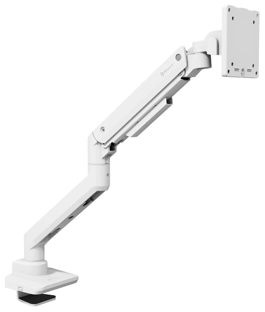 AROZZI ALZARE NEO PRO White/ stolní držák pro monitory/ plynový píst/ kovový/ bílý
