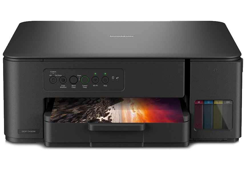 BROTHER inkoust DCP-T430W / A4/ 16ppm/ 128MB/ 2400x600/ copy+scan+print/ USB 2.0 / Wi-Fi/ Ink Tank systém
