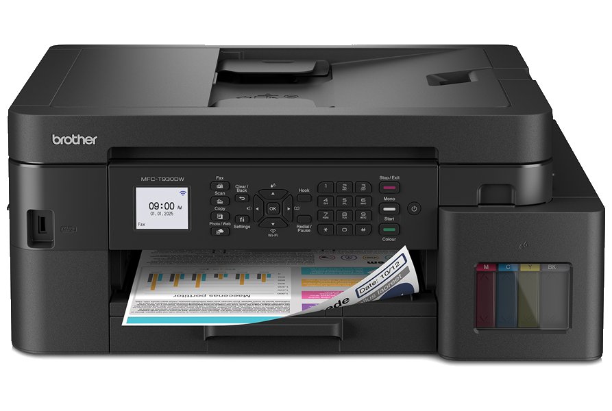 BROTHER inkoust MFC-T930DW / A4/ 17ipm/ 128MB/ 2400x600 / copy+scan+print+fax/ USB / wifi / ADF / duplex / ink tank