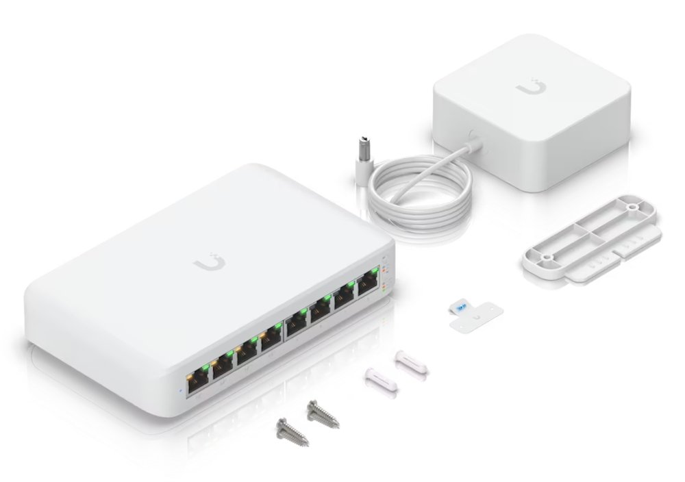 Ubiquiti UniFi Switch Lite 8 PoE - 8x GbE, 4x PoE+ (PoE budget 52W)