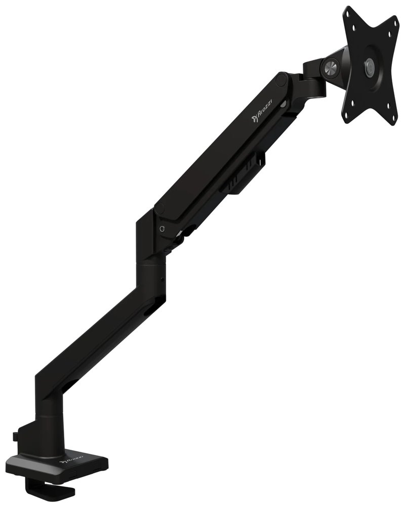AROZZI ALZARE NEO Black/ stolní držák pro monitory/ plynový píst/ kovový/ černý