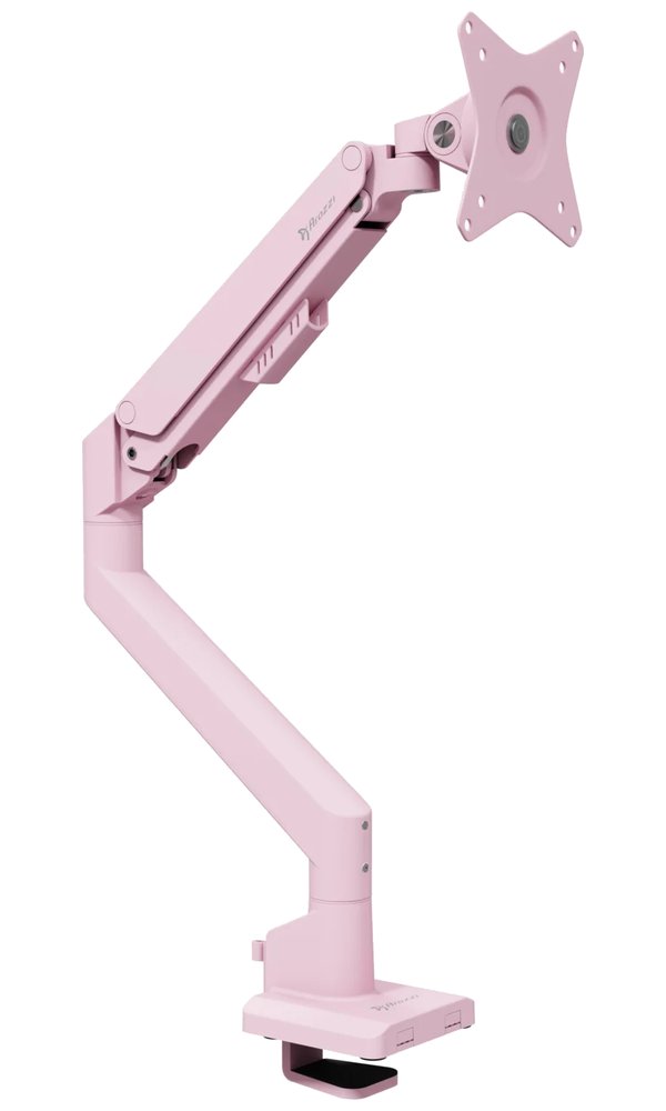 AROZZI ALZARE NEO Pink/ stolní držák pro monitory/ plynový píst/ kovový/ růžový